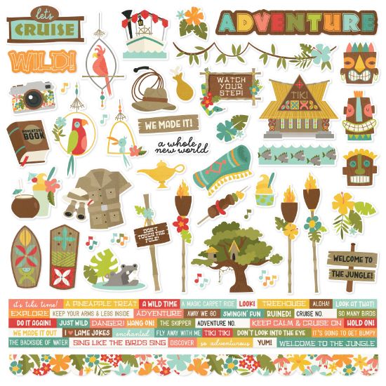 Picture of Say Cheese Adventure At The Park Cardstock Stickers 12"X12"-Combo
