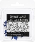 Picture of Large Shimmer Snowflakes 2" 50/Pkg 