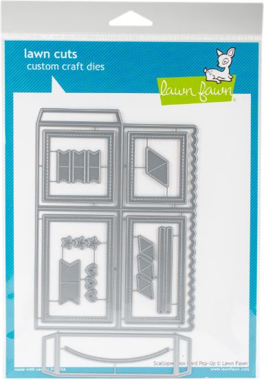Picture of Lawn Cuts Custom Craft Die Scalloped Box Card Pop-Up