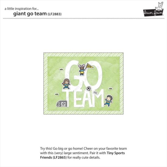 Picture of Lawn Cuts Custom Craft Die-Giant Go Team