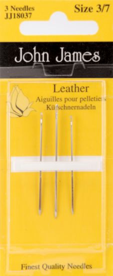 Picture of Leather Hand Needles Size 3/7 3/Pkg