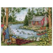 Picture of Lang Jigsaw Puzzle 500 Pieces Picnic By The Lake