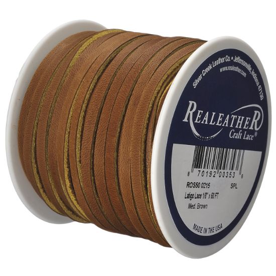Picture of Latigo Lace .125"X50' Spool Medium Brown