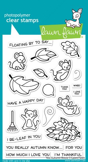 Picture of Lawn Fawn Clear Stamps 4"X6" You Autumn Know