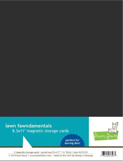 Picture of Lawn Fawn Magnetic Storage Cards 8.5"X11" 5/Pkg  