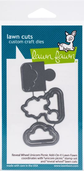 Picture of Lawn Cuts Custom Craft Die  Reveal Wheel: Unicorn Picnic Add-On