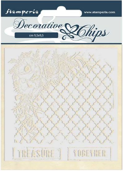 Picture of Stamperia Decorative Chips 5.5"X5.5"-Treasure Together