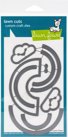 Picture of Lawn Cuts Custom Craft Die  Stitched Rainbow