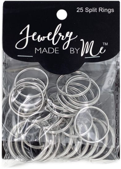 Picture of Large Split Rings 25/Pkg Silver