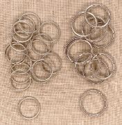 Picture of Large Split Rings 25/Pkg Silver