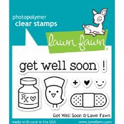 Picture of Lawn Fawn Clear Stamps 3"X2" Get Well Soon