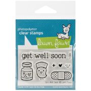 Picture of Lawn Fawn Clear Stamps 3"X2" Get Well Soon