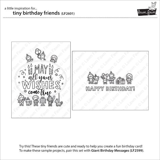 Picture of Lawn Fawn Clear Stamps 3"X4" Tiny Birthday Friends