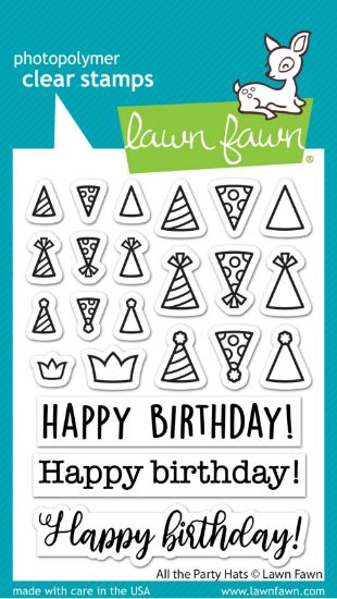 Picture of Lawn Fawn Clear Stamps 3"X4"-All The Party Hats 23/Pkg