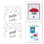 Picture of Spellbinders Etched Dies By Vicki Papaioannou-Raining Hearts- Showered In Love