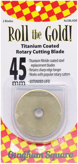 Picture of Roll The Gold! Titanium Coated Rotary Cutting Blade Refills 45mm 2/Pkg