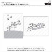 Picture of Lawn Fawn Clear Stamps 4"X6" Scripty Bubble Sentiments