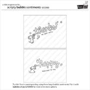Picture of Lawn Fawn Clear Stamps 4"X6" Scripty Bubble Sentiments