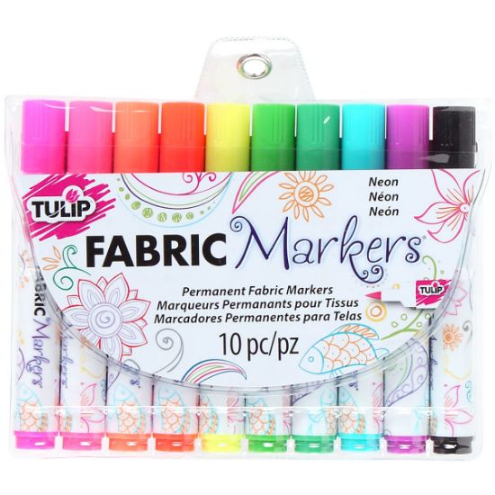 Picture of Tulip Fabric Markers 10/Pkg Neon