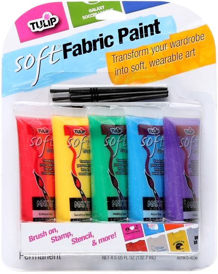 Picture of Tulip Soft Fabric Paint 5/Pkg Primary