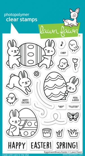Picture of Lawn Fawn Clear Stamps 4"X6"-Eggstraordinary Easter