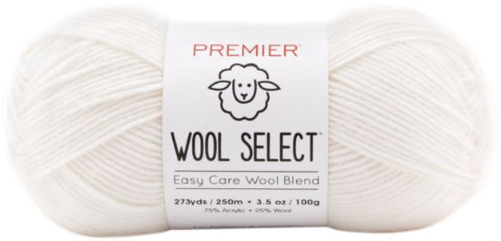 Picture of Premier Yarns Wool Select Yarn White
