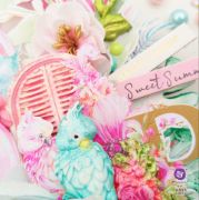 Picture of Prima Marketing Double-Sided Paper Pad 12"X12" 14/Pkg-Postcards From Paradise, 6 Foiled Design