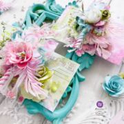 Picture of Prima Marketing Double-Sided Paper Pad 12"X12" 14/Pkg-Postcards From Paradise, 6 Foiled Design