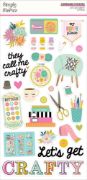 Picture of Let's Get Crafty Chipboard Stickers 6"X12"-