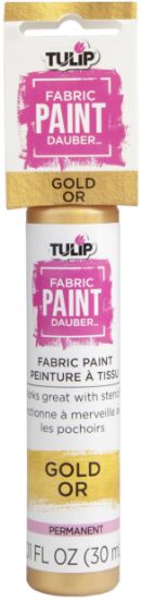 Picture of Tulip Fabric Paint Dauber 1oz Gold