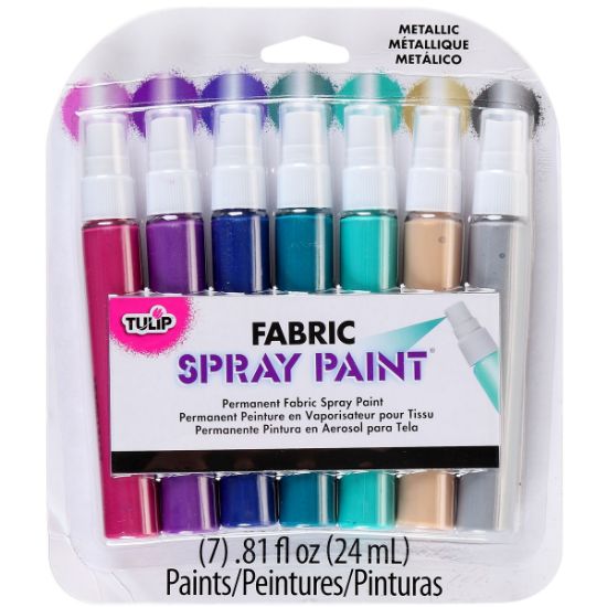 Picture of Tulip Fabric Spray Paint Mini Pack .81oz 7/Pkg Metallic