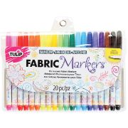 Picture of Tulip Writers Fabric Marker Set 20/Pkg Fine Line Assorted Colors