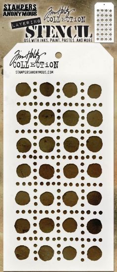 Picture of Tim Holtz Layered Stencil 4.125"X8.5"-Dotted Line
