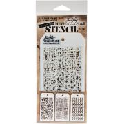 Picture of Tim Holtz Mini Layered Stencil Set 3/Pkg Set #14