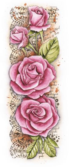Picture of Studio Light Grunge Clear Stamp-Nr. 202, Roses
