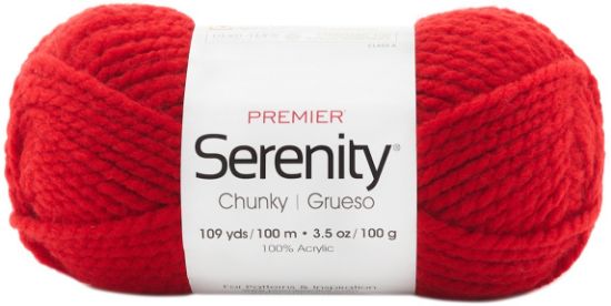 Picture of Premier Yarns Serenity Chunky Yarn - Solid-Really Red