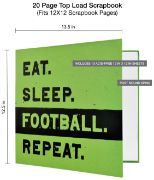 Picture of MBI Sports Post Bound Album 12"X12" Football