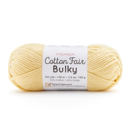 Picture of Premier Yarns Cotton Fair Bulky Yarn - Solid-Daffodil