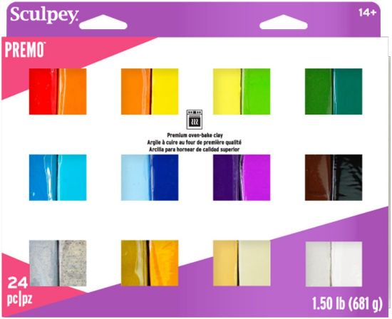Picture of Premo Sculpey Accents Polymer Clay Multipack 1oz 24/Pkg Assorted Colors