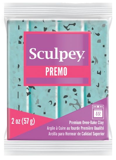 Picture of Premo Sculpey Polymer Clay 2oz-Turquoise Granite
