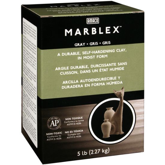 Picture of Marblex Self-Hardening Clay 5lb Gray