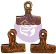 Picture of Prima Art Daily Planner Metal Binder Clips 3/Pkg Rusty