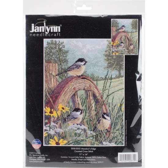 Picture of Meadow's Edge Counted Cross Stitch Kit 11"X14" 14 Count