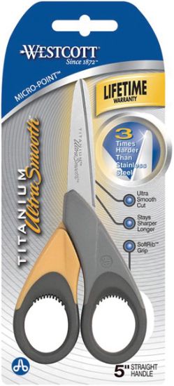 Picture of Ultra Smooth Titanium Micro-Tip Scissors 5"  