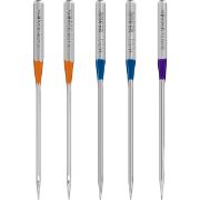 Picture of Universal Regular Point Overlock Machine Needles Sizes 11/80 (2), 14/90 (2) & 16/100 (1)