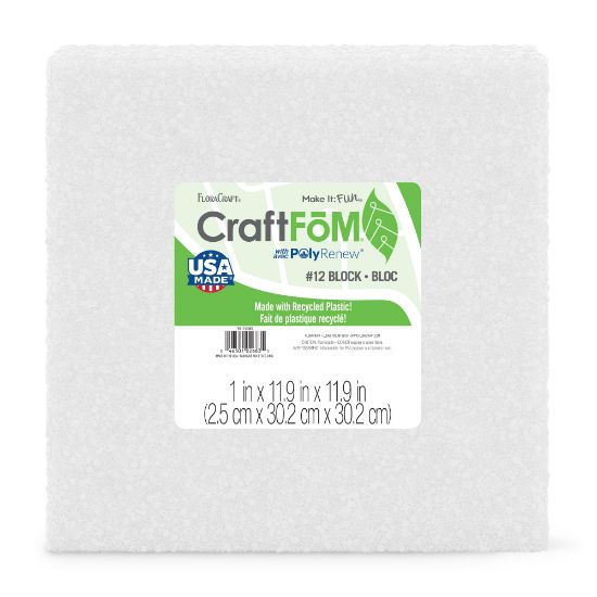Picture of Styrofoam Block 12"X12"X1"
