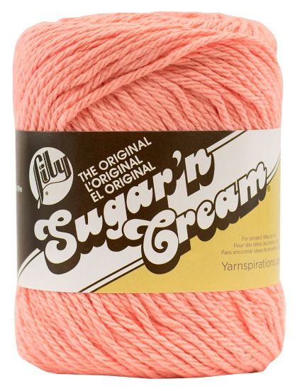 Picture of Sugar'n Cream Yarn - Solids Tea Rose