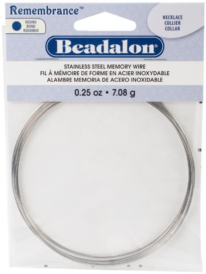 Picture of Remembrance Memory Wire Necklace .62mm .25oz Bright - 9 Coils