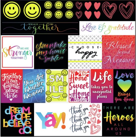 Picture of Reminisce Cardstock Stickers 12"X12" Love & Gratitude