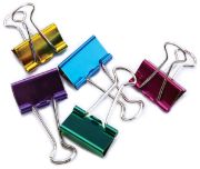 Picture of Medium Binder Clips 1" 5/Pkg Assorted Colors